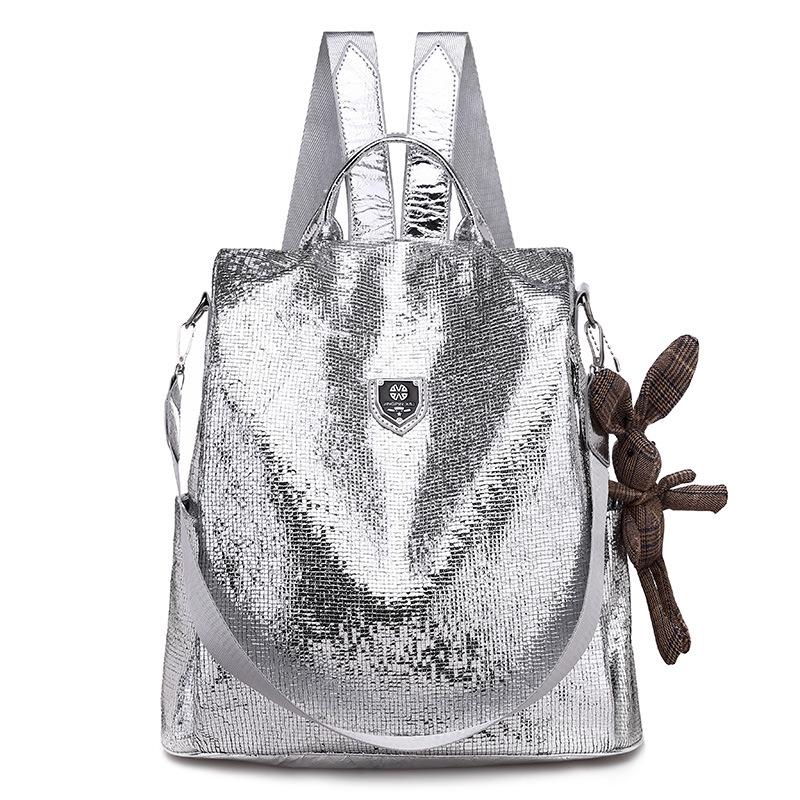 

Модная женская сумка Ins Sequin Backpack Anti-theft Schoolbag Womens New Style Casual Travel Outdoor Backpack