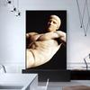 Renaissance Figure Black and White Sculpture Art Canvas Paintings Posters and Prints Wall Art Pictures Living Room Home Decor