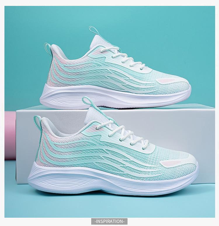 Girls' running shoes Girls' high school students' military training sneakers Women's junior high school students' lightweight shock-absorbing soft-so
