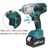 488Vf 1500N.m 1/2 Socket High Torque Brushless Wrench Cordless Electric Impact Wrench Power Tools For 18V Battery