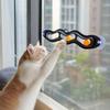 Toy -Shaped Track Ball with Three Suction Cups for Glass and Wall Interactive Play