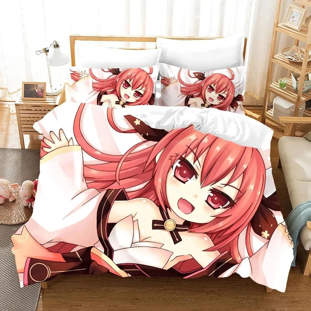 Comforter Date A Live Bedding Set S For Adult Kids Single Double Full Queen King Girl Kids Home Textile
