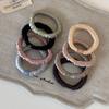Korean Basic Simple Elastic Ice Silk Large Intestine Hair Band Solid Color Headrope Girls Women Hair Accessories