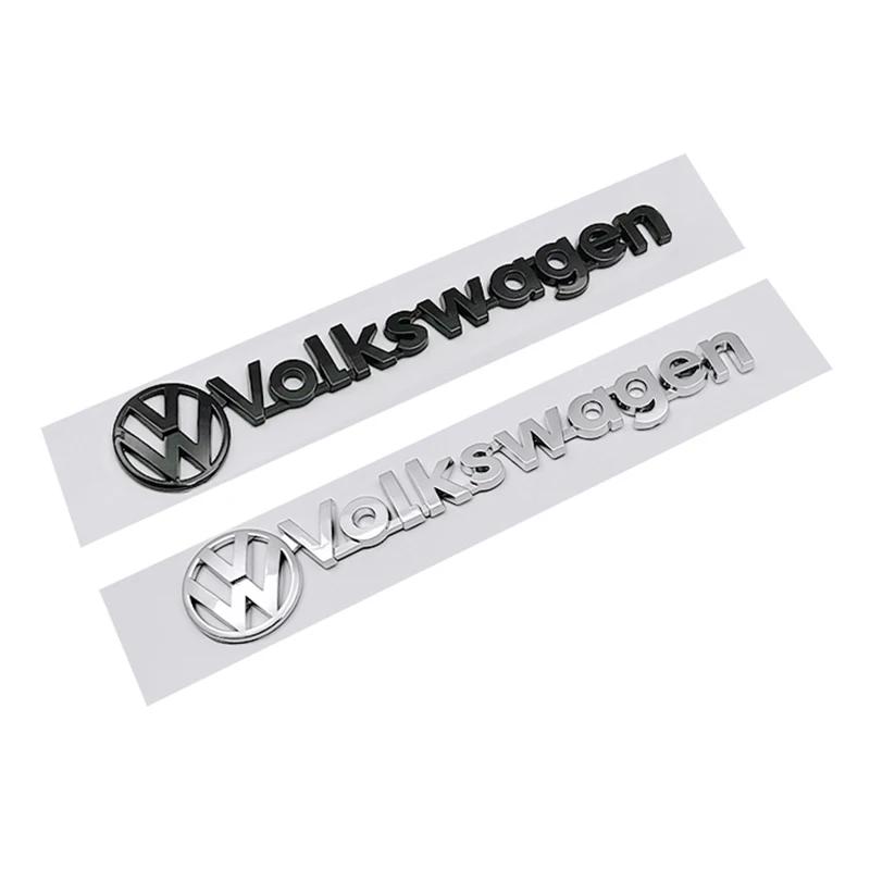 DOG1 For Volkswagen Emblem Badge ABS Rear Trunk Sticker for VW Amarok BORA GOLF JETTA MK4 SR32 PASSAT Polo Lavida Fender Side Emblem