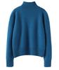 Women's Three-Ply Thickened Cashmere Knit Cardigan: Loose, Slimming, Half-High Collar Single-Breasted Outerwear for Autumn and Winter