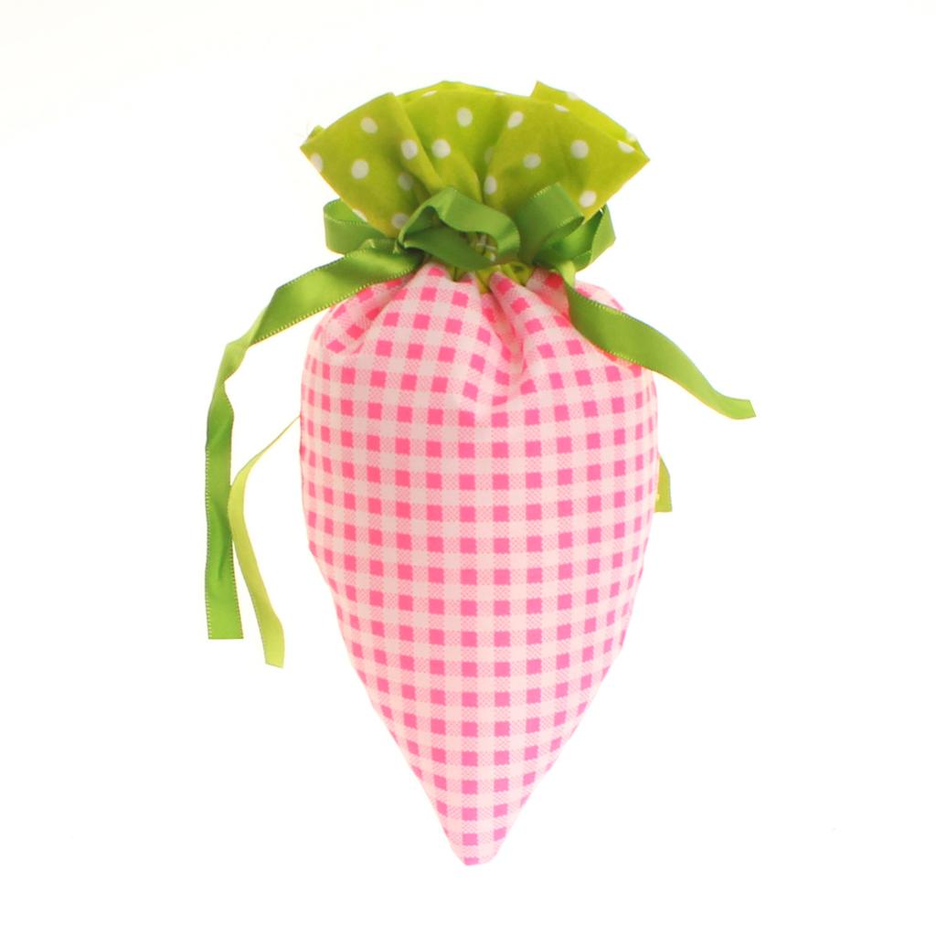 2025 Happy Easter New Carrot Shape Drawstring Fabric Cute Party Candy Gift Bags Large Capacity Candy Wrapping Gift Bags