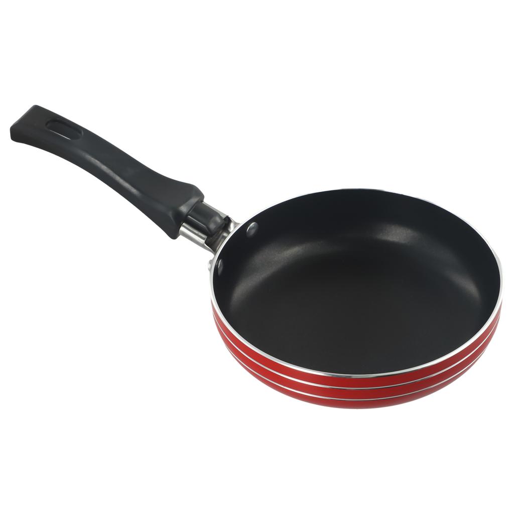 Frying Pan Non-Stick Stainless Steel Frypan Pot Saucepan Random Color Cookware
