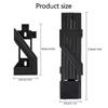 Bike Security Lock Compacts Zincs Alloy Construction For Motorcycles Scooter Weather Resistant Foldable Bicycles Lock