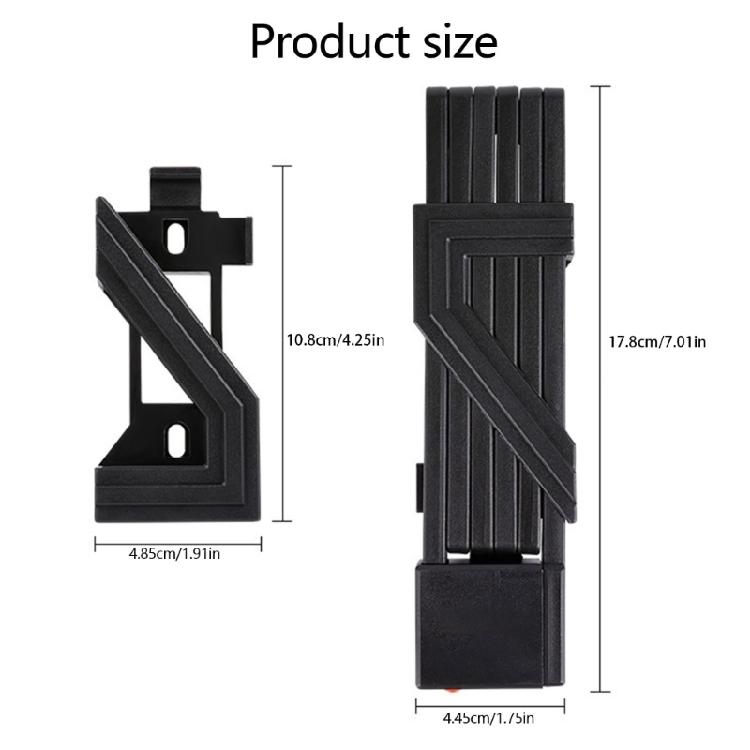 Bike Security Lock Compacts Zincs Alloy Construction For Motorcycles Scooter Weather Resistant Foldable Bicycles Lock