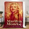 Marilyn Monroe Vintage Glamorous Style Warm blanket - Flannel blanket for bedroom, living room, sofa, and nap.