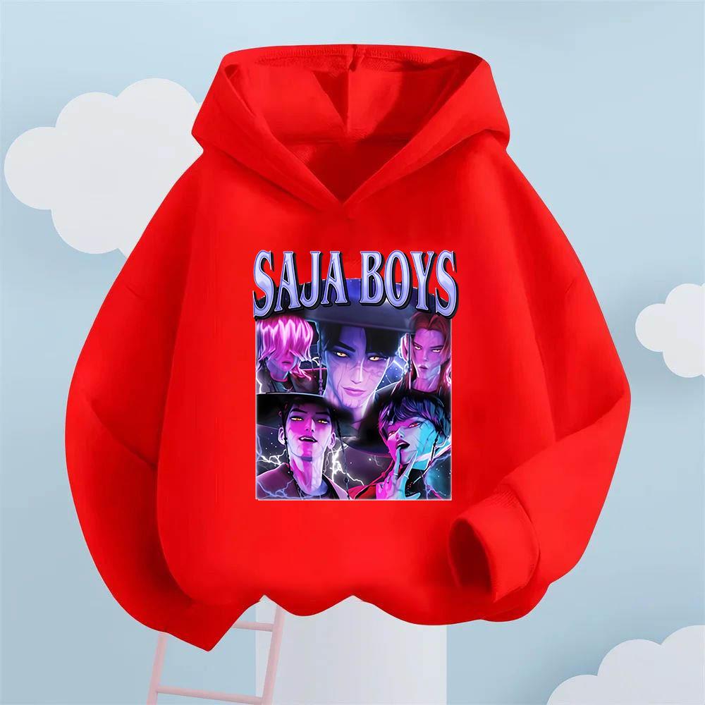 A Global Trendsetter! Saja Boys' Printed Kids' Hooded Sweatshirt Is Incredibly Stylish and Eye-catching.