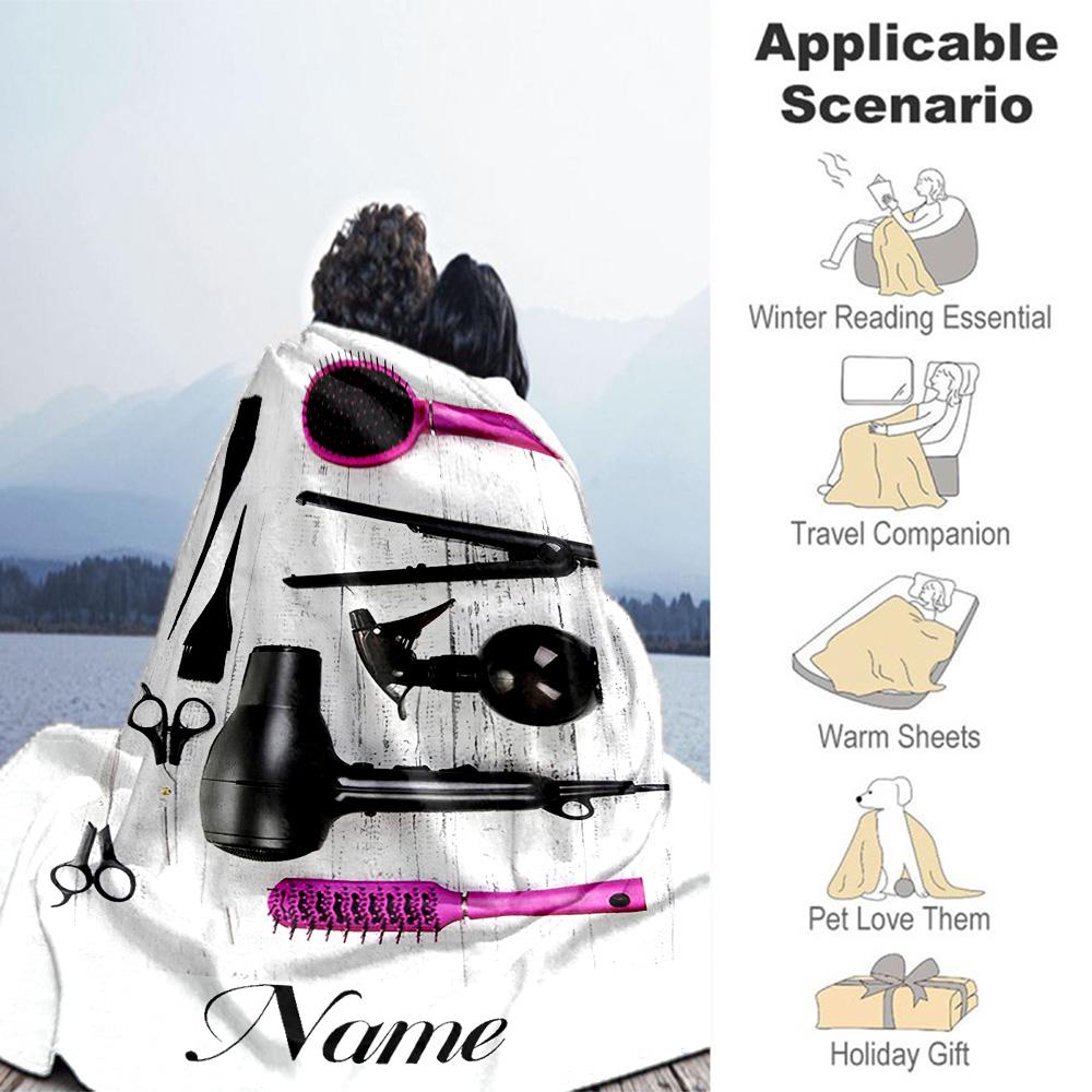 Tools Customize Text Blanket Multi-purpose Customizable Blanket Comfortable Perfect for Seaside Chair Sofa Picnics Four Seasons Multipurpose