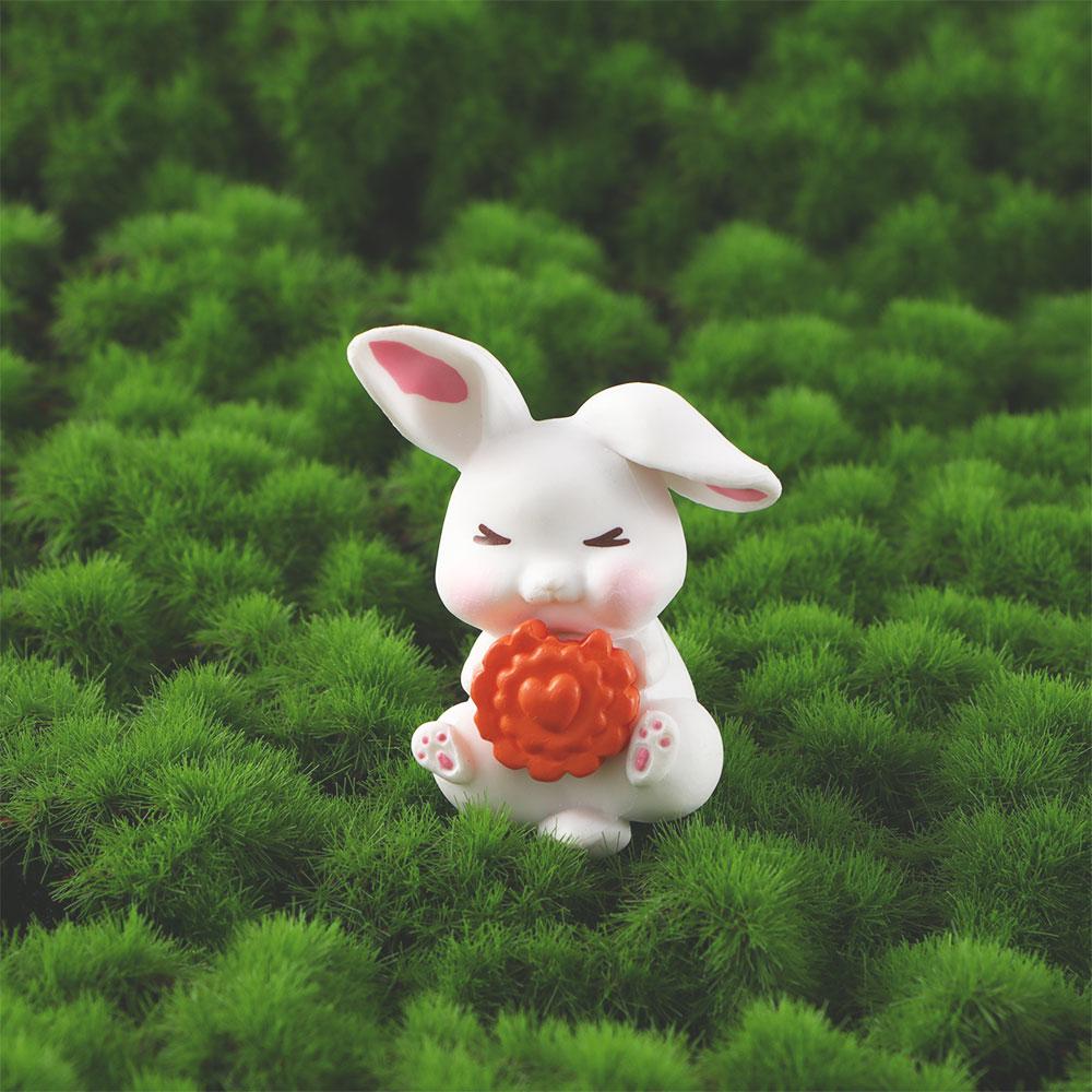 Craft 6PCS/SET Cartoon Model DIY Cute Rabbit Figurine Home Decor Miniatures Micro Landscape