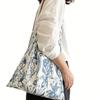 Vintage Blue and White Porcelain Flower Bag Women's Slim Fabric Bag