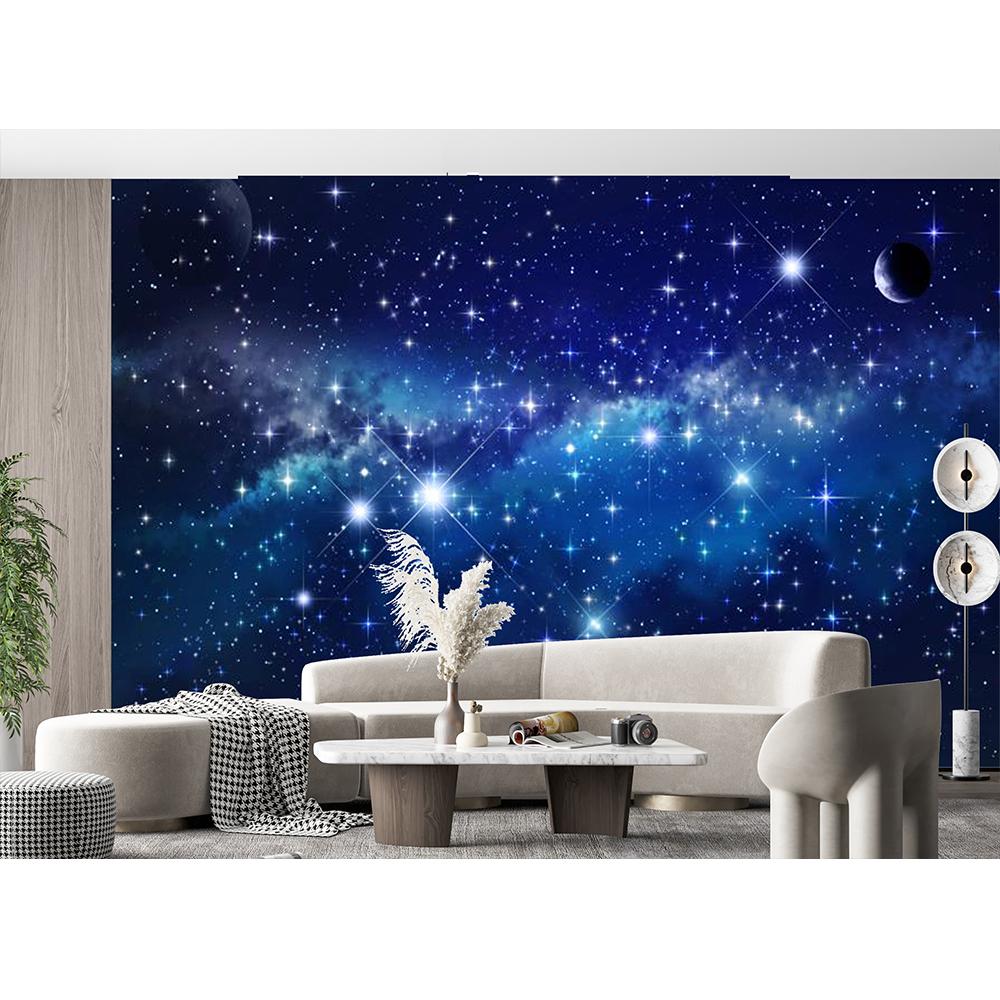 Galaktická kosmická tapeta na strop Tapeta noční oblohy Hvězdy Mlhovina Nástěnná malba Obývací pokoj Ložnice Tapeta