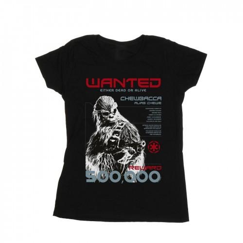

Star Wars Womens/Ladies Han Solo Chewie Wanted Cotton T-Shirt XXL білий