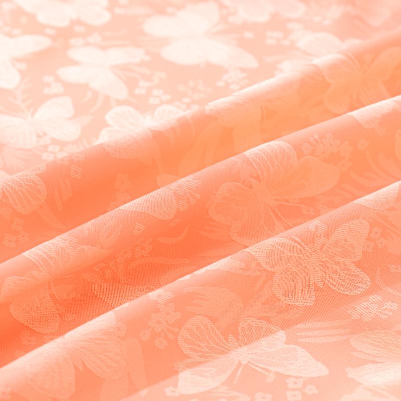 Dark pattern butterfly flower small fresh jacquard fabric imitation acetate Tencel women's cheongsam dress boy Loaded with jacqu