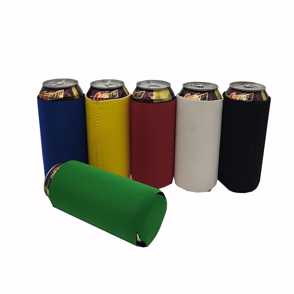 500mlCan Cooler Sleeves Beer/Energy Drink Blank Skinny Premium Quality Blank Neoprene 16oz Can Holders Beverage Thermocoolers 5