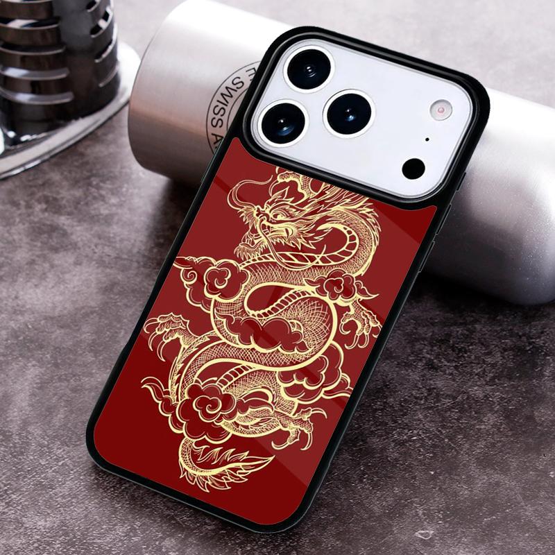Ancient Japanese Dragon Phone Case For iPhone 17 16 15 14 13 12 11 Pro Max Plus 17Air Soft Silicone Cover