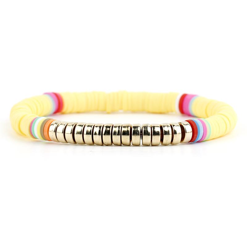 Bohemian Multi-color Polymer Clay Bracelets