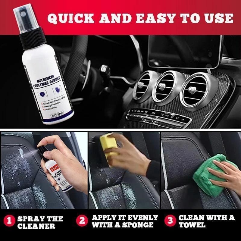 Car Interior Cleaning Agent Anti-aging Ceiling Cleaner Leather Flannel Water-free Cleaning All Purpose Car Upholstery Cleaner