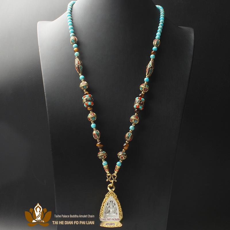 Тайский амулет Бохо-стиль Тяжелое ожерелье Default