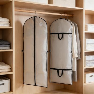 Dustproof Hanging Garment Bags for Suit & Dress, Foldable Wedding Dress Storage Cover
