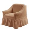 Einsitzer-Sofa Seater Seersucker Überwurf mit Rock Universeller Stretch-Sofa-Couch-Überwurf Leicht passender Möbelschutz