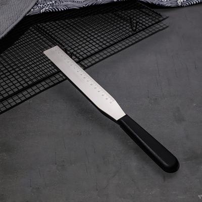 Cake Spatula Food Grade Rust-proof Stainless Steel Easy-Grip Cake Frosting Spatula Butter Scraper Baking Supplies