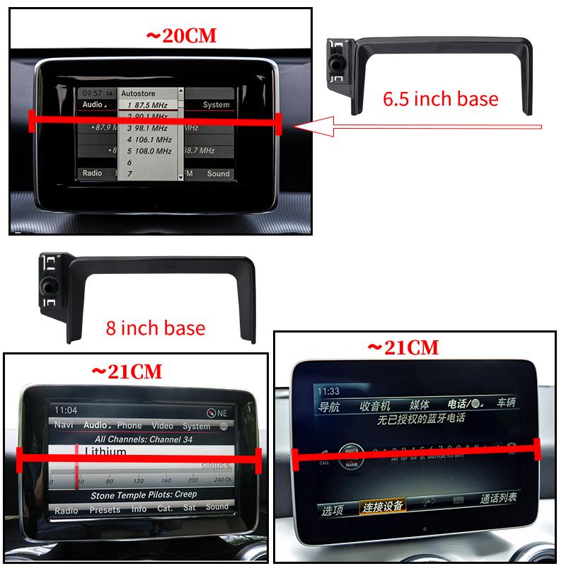 For Mercedes-Benz Car Mobile Phone Holder A B Class W242 W246 2013-2019 GLA CLA Screen Fixed Wireless Charger Cell Phone Holder