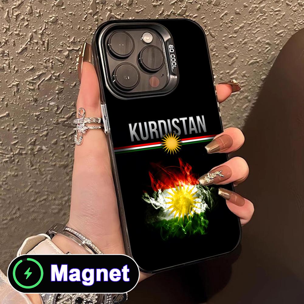 

Kurdistan Flag Translucent MagSafe Mobile Phone Case for iPhone 17 16 15 14 13 12 11 Air Pro Max Plus Colorful Cover iPhone 11