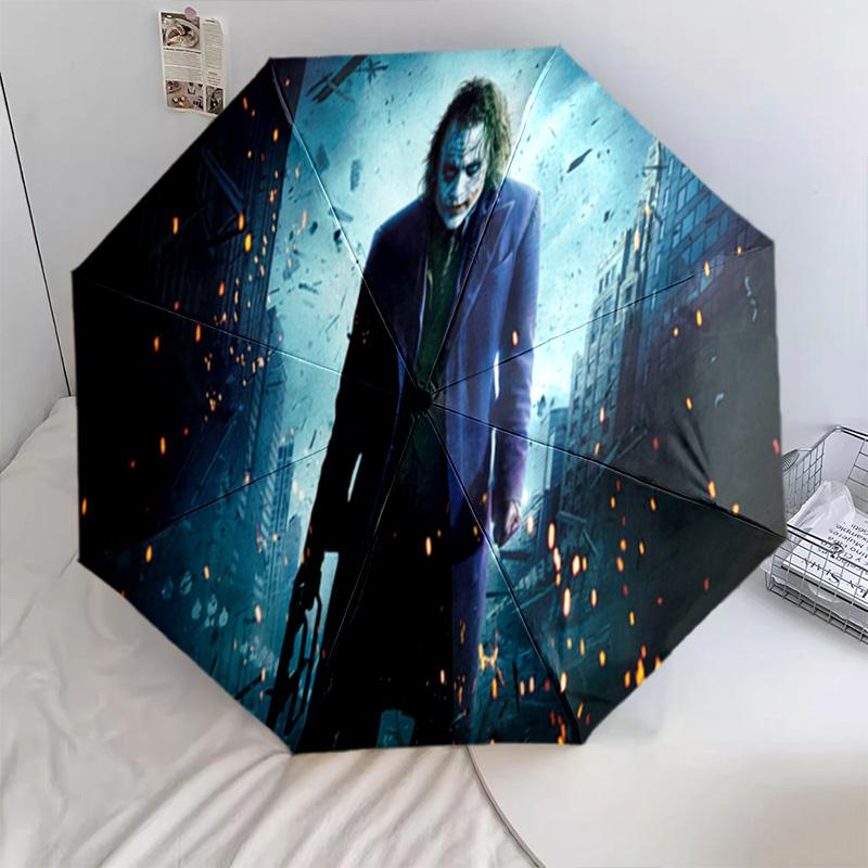 1PC Joker's Transformation Automatic Umbrella - Suitable Travel Outdoor Portable Umbrella Birthday Gift Daily Essentials