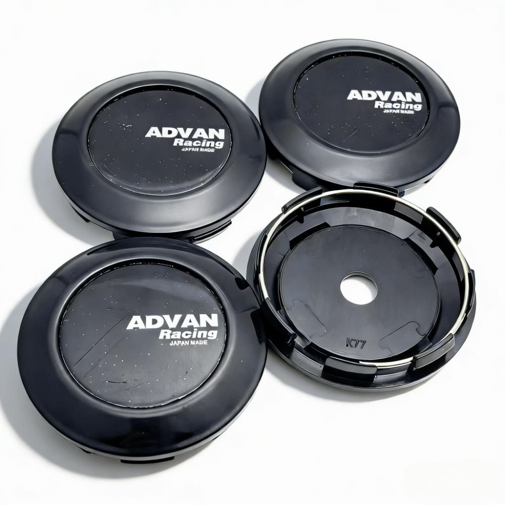 

4pcs 77MM Clips 72MM Advan Racing Logo Badge Emblem Car Wheel Center Caps Rim Hubcaps Dust Cover Wheels Hub Cap Car Accessories ADVAN Badge&4pcs K77 Wheel Caps