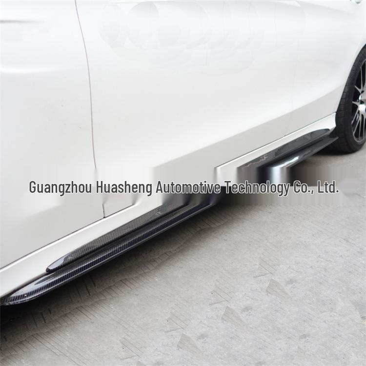 Mercedes-Benz C-Class PSM Style Carbon Fiber Side Skirts & Deflectors for C180 C200 C260 C63