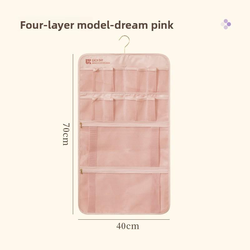 Hanging Underwear Organizer With Mesh Pouches For Travel And Bedroom Storage