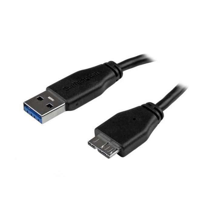 Câble USB 3.0 Slim A Vers Micro B - STARTECH - 15 Cm - Double Blindage - Débit De Données De 5 Gbps