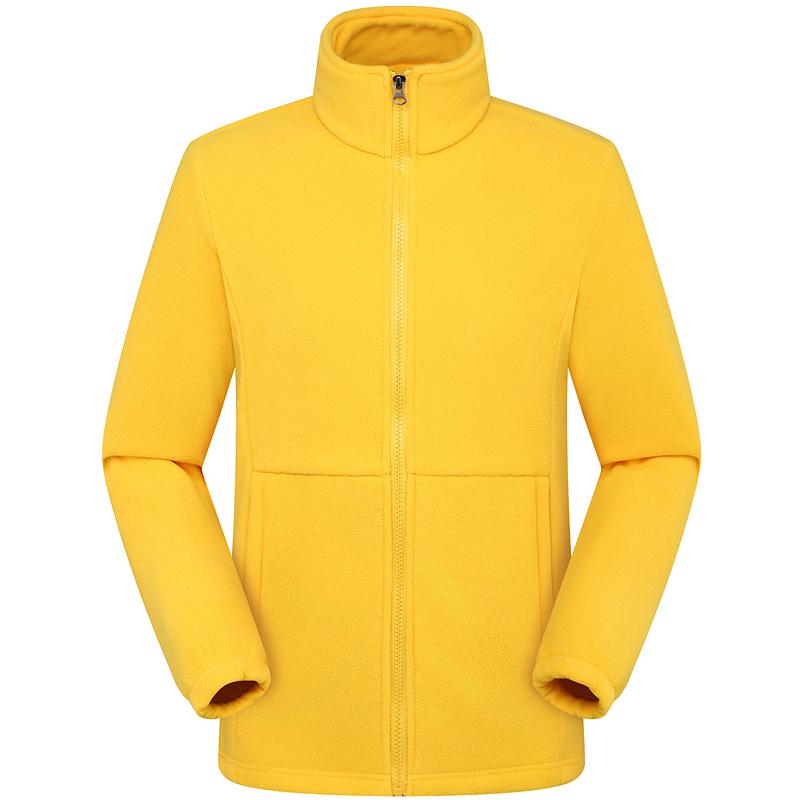Outdoor Fleece Jacket for Men & Women - Thick Warm Polar Fleece Cardigan with Optional Logo for Autumn/Winter.