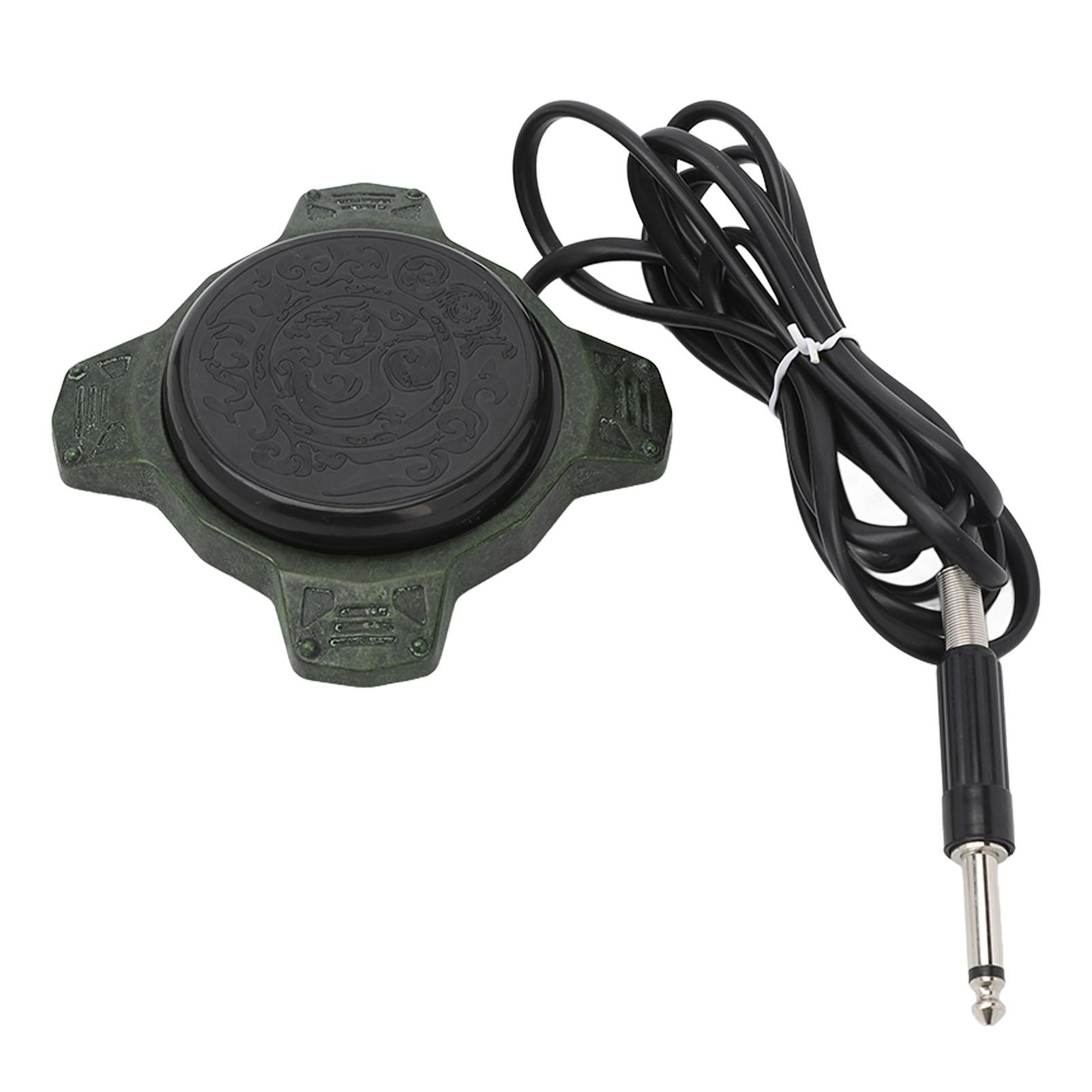 

Tattoo Foot Pedal Prevent Slipping Stable Transmission Foot Pedal Switch with 1.85m Silicone Cord зелёный
