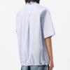 Blue 2 Color Detail Half Shirt Cwsam25306bux