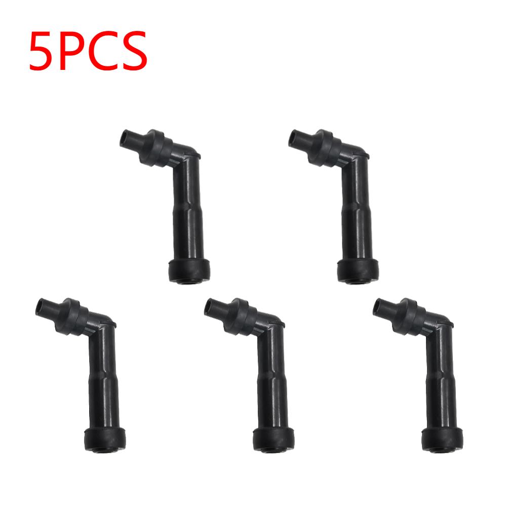 1-5PCS Motorcycle Cap for 10mm 12mm Threaded Motorcycle Ignition Spark Plug Cap 102 Degree Resistor Cover Rubber Car Accessies