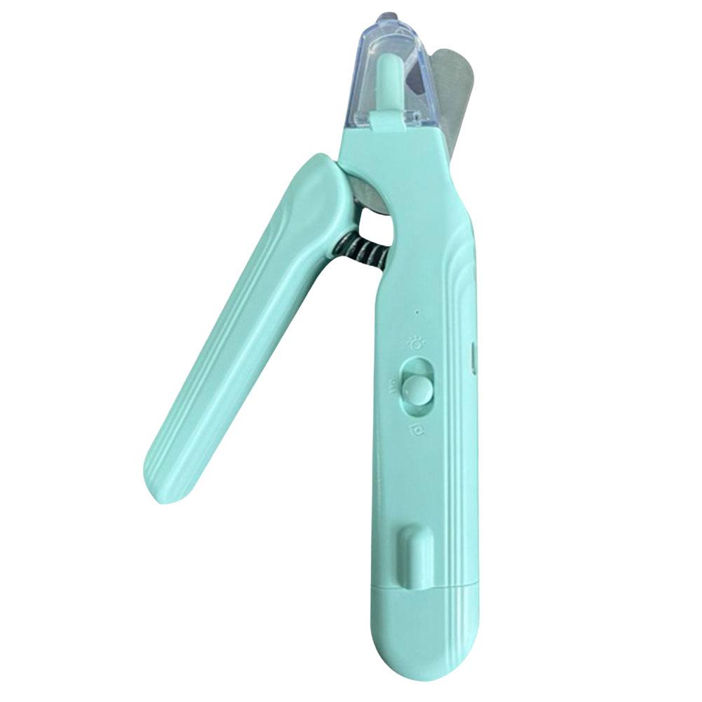 

2 In 1 Electric Nail Clippers Stainless Steel Universal Nail Cutter Safety Lock Pet Claw Grooming Scissors for Cat/Dog зелений
