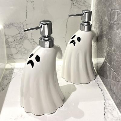 Kreative Handdesinfektionsmittelflasche Keramik Seifenspender Badezimmer Große Kapazität Pumpflasche Für Halloween Badezimmerdeko Hotel
