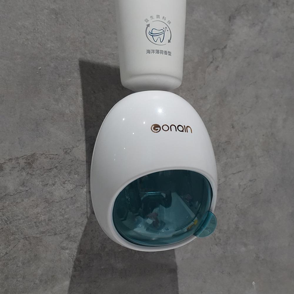 Plastic Toothpaste Dispenser With Dust Cover Automatic Tube Press Squeezer Shower