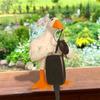 Creative Muscle Duck Resin Statue Ornament Home Decoration Funny Key Magnetic Duck Art Sculpture Crafts Living Roon Garden Decor
