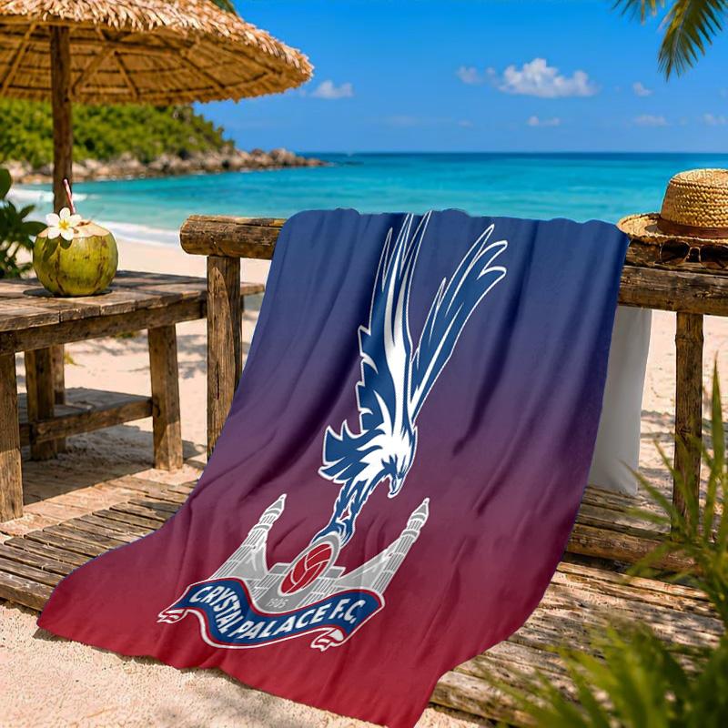 Eagle Crest Crystal Design Beach Towel Microfiber Beach Towel, Lightweight and Quick-Dry, for Summer Travel, Swimming Pool Fan Birthday Gift