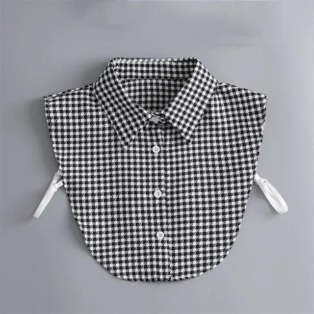 Formal False Collar Women Embroidery Faux Col Half Shirt Blouse Fake Collars Sweater Shirt Detachable Collars Accessories