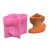 Succulents Flower Pot Resin Silicone Mold Suitable for Diy Garden Concrete Flower Pot Candle Holder Crafts Home Decor