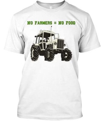 No Farmer = Food TTshirt Made In the USA Size S To 5XL