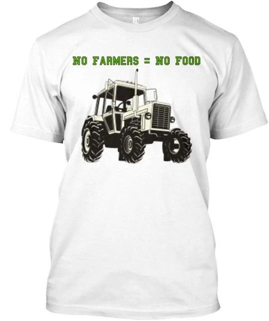 

No Farmer = Food TTshirt Made in the USA Size S to 5XL 4XL
