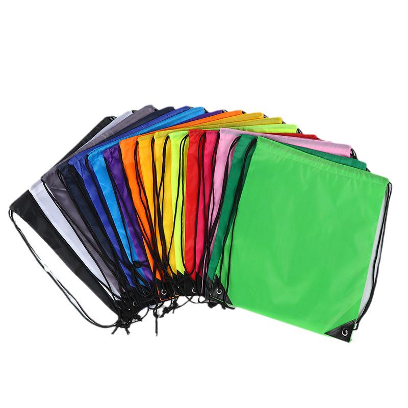 Blank Polyester Drawstring Bag for Marathons: Customizable Sports and Event Backpack